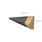 AGT LAMBRI Univerzális élzáró LB-2002, Matt Teak 248