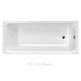   M-Acryl Eco 170x75 cm akril kád (ajándék kádlábbal és peremrögzítővel) - fényes fehér