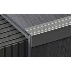 ÖNTAPADÓS LÉPCSŐÉLVÉDŐ PROFIL 2700X24,5X20 MM, ELOXÁLT MATT EZÜST