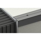 FURATOS LÉPCSŐÉLVÉDŐ PROFIL 2700X24,5X20 MM, ELOXÁLT MATT EZÜST