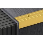 FURATOS LÉPCSŐÉLVÉDŐ PROFIL 2700X24,5X20 MM, ELOXÁLT MATT ARANY