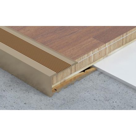 LEZÁRÓ PROFIL 900X15X8 MM, ELOXÁLT MATT PEZSGŐ
