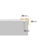 ARBITON PS2 LÉPCSŐVÉDŐ PROFIL A1 EZÜST 1,2 M