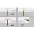 ARBITON CS30 SZINTKÜLÖNBSÉGET ÁTHIDALÓ PROFIL 44 SAND OAK 1,86 M