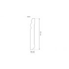 ARBITON STIQ fehér, vízálló szegőléc S0820