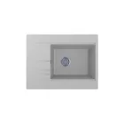 LUNART ARAGORN 650 EGYMEDENCÉS GRÁNIT MOSOGATÓ CSEPPTÁLCÁVAL, PEARL WHITE