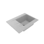 LUNART ARAGORN 650 EGYMEDENCÉS GRÁNIT MOSOGATÓ CSEPPTÁLCÁVAL, PEARL WHITE