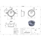 LUNART OTIS EGYMEDENCÉS GRÁNIT MOSOGATÓ, GREY