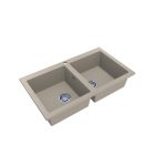 LUNART CHARLOTTE KÉTMEDENCÉS GRÁNIT MOSOGATÓ FÚRT, SAND