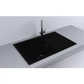   LUNART ARWEN EGYMEDENCÉS GRÁNIT MOSOGATÓ CSEPPTÁLCÁVAL, BLACK