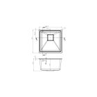 LUNART BASIC BENDE EGYMEDENCÉS GRÁNIT MOSOGATÓ, LIGHT GREY