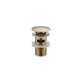   LUNART Click-Clack leeresztő 5/4" túlfolyós mosdóhoz, Dark Gold