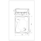 LUNART TOGETHER AKRIL KÁD FÉM TARTÓSZERKEZETTEL