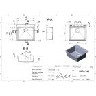 LUNART ZORG 540 EGYMEDENCÉS GRÁNIT MOSOGATÓ, PEARL WHITE