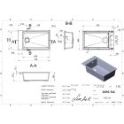 LUNART ZORG 760 EGYMEDENCÉS GRÁNIT MOSOGATÓ, PEARL WHITE