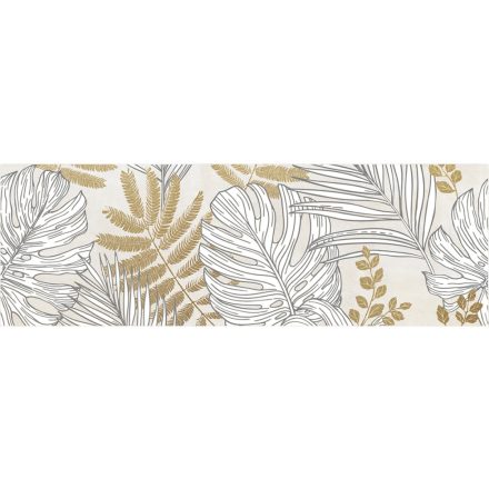 LUNART A CASA INSERTO FROZEN LEAVES IVORY A+B CSEMPE NAT./RET. 25X75