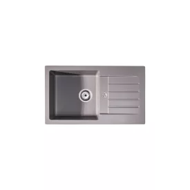  LUNART BASIC Lotti egymedencés gránit mosogató csepptálcával, Light Grey