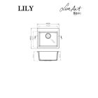 LUNART BASIC LILY EGYMEDENCÉS GRÁNIT MOSOGATÓ, BEIGE