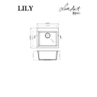 LUNART BASIC LILY EGYMEDENCÉS GRÁNIT MOSOGATÓ, WHITE