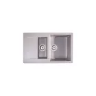 LUNART BASIC GERY GYÜMÖLCSMOSÓS GRÁNIT MOSOGATÓ CSEPPTÁLCÁVAL,LIGHT GREY