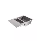LUNART BASIC GERY GYÜMÖLCSMOSÓS GRÁNIT MOSOGATÓ CSEPPTÁLCÁVAL,LIGHT GREY