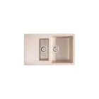 LUNART BASIC GERY GYÜMÖLCSMOSÓS GRÁNIT MOSOGATÓ CSEPPTÁLCÁVAL, BEIGE