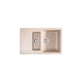   LUNART BASIC GERY GYÜMÖLCSMOSÓS GRÁNIT MOSOGATÓ CSEPPTÁLCÁVAL, BEIGE
