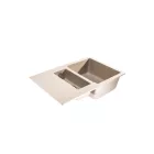 LUNART BASIC GERY GYÜMÖLCSMOSÓS GRÁNIT MOSOGATÓ CSEPPTÁLCÁVAL, BEIGE