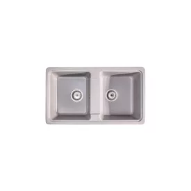  LUNART BASIC NOLEN KÉTMEDENCÉS GRÁNIT MOSOGATÓ, LIGHT GREY