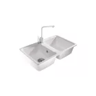 LUNART BASIC NOLEN KÉTMEDENCÉS GRÁNIT MOSOGATÓ, WHITE