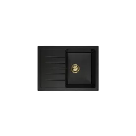   LUNART BASIC JUDO EGYMEDENCÉS GRÁNIT MOSOGATÓ CSEPPTÁLCÁVAL, GOLDEN BLACK