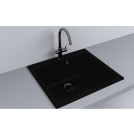 LUNART NOBA 560 EGYMEDENCÉS GRÁNIT MOSOGATÓ, PEARL BLACK