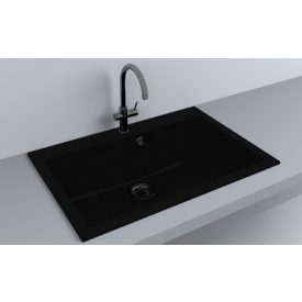 LUNART NOBA 760 EGYMEDENCÉS GRÁNIT MOSOGATÓ, BLACK