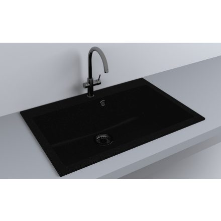 LUNART NOBA 760 EGYMEDENCÉS GRÁNIT MOSOGATÓ, BLACK