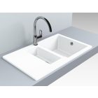 LUNART THEODORE GYÜMÖLCSMOSÓS GRÁNIT MOSOGATÓ CSEPPTÁLCÁVAL, PEARL WHITE