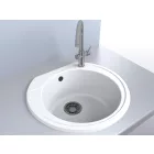 LUNART ALMA EGYMEDENCÉS GRÁNIT MOSOGATÓ, PEARL WHITE