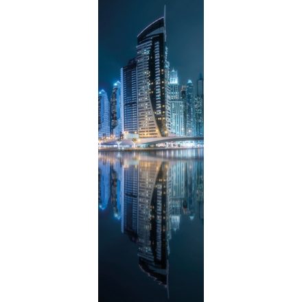 HDM Dubai Marina by Night vízálló fali panel