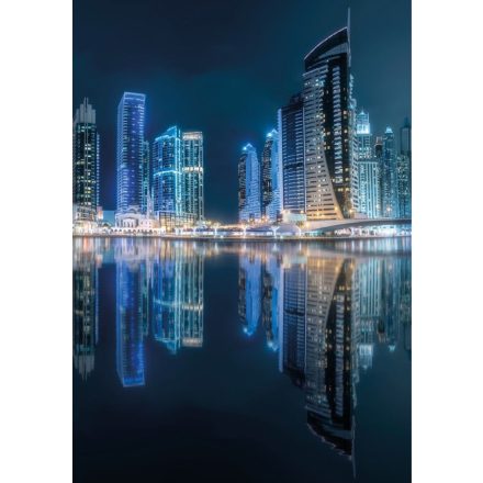 HDM Dubai Marina by Night vízálló fali panel