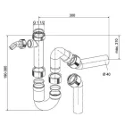 REGINOX STANDARD, MŰANYAG MOSOGATÓ SZIFON 1,5"