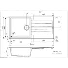 REGINOX HARLEM 10 GRÁNIT MOSOGATÓ, BLACK SILVERY